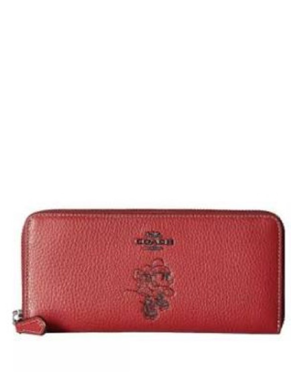 LIMITED-EDITION LIKE NEW Disney x Coach Minnie Mouse Slim Accordion Zip Wallet